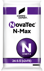 Удобрение для газона COMPO NovaTec N-Max 25 кг NPK 24-5-5+Me
