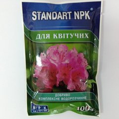 Комплексное водорастворимое удобрение STANDART NPK для цветущих , 100 гр