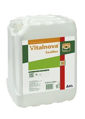 Удобрение для газона Vitalnova SeaMax 4-0-11+10% Seaweeds solids ICL 10 л