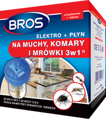 Електрофумігатори від мух і комарів на 60 днів Bros