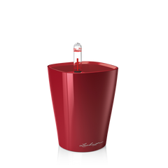 Вазон с кашпо и гидросистемой Mini-Deltini красный глянец