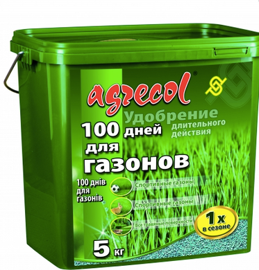 Добриво 100 днів для газону Agrecol 5 кг