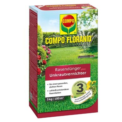 Удобрение Compo для газонов против сорняков 3 кг