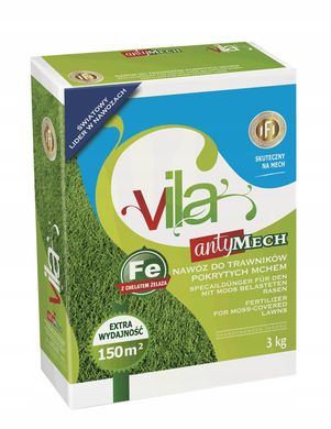 Минеральное удобрение Yara Vila для газонов Антимох 3 кг
