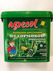 Добриво Agrecol для газонів проти бур'янів, 5 кг.