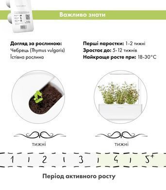 Картридж для Розумного саду Чебрець Click & Grow