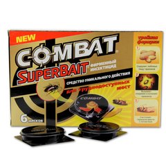 Пастки для тарганів Combat SuperBait 6 дисків Henkel