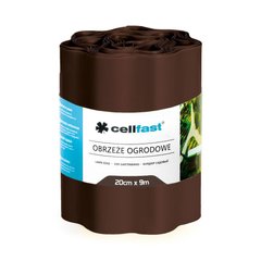 Бордюр газонный волнистый коричневый 20 см Cellfast 9 м Польша