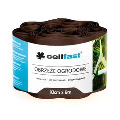 Бордюр газонный волнистый коричневый 10 см Cellfast 9 м Польша