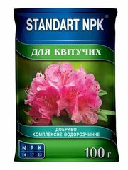 Водорастворимое удобрение для цветов 50 г STANDART NPK
