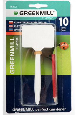 Этикетки пластмассовые с карандашом Greenmill 10 шт