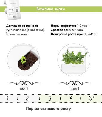 Картридж для Розумного саду Рукола Click & Grow